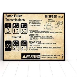 Eaton Fuller Transmissions Trucker Satin Poster